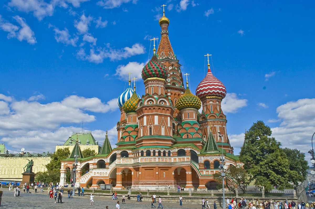 Travel to visit St. Basil's Cathedral in Russia